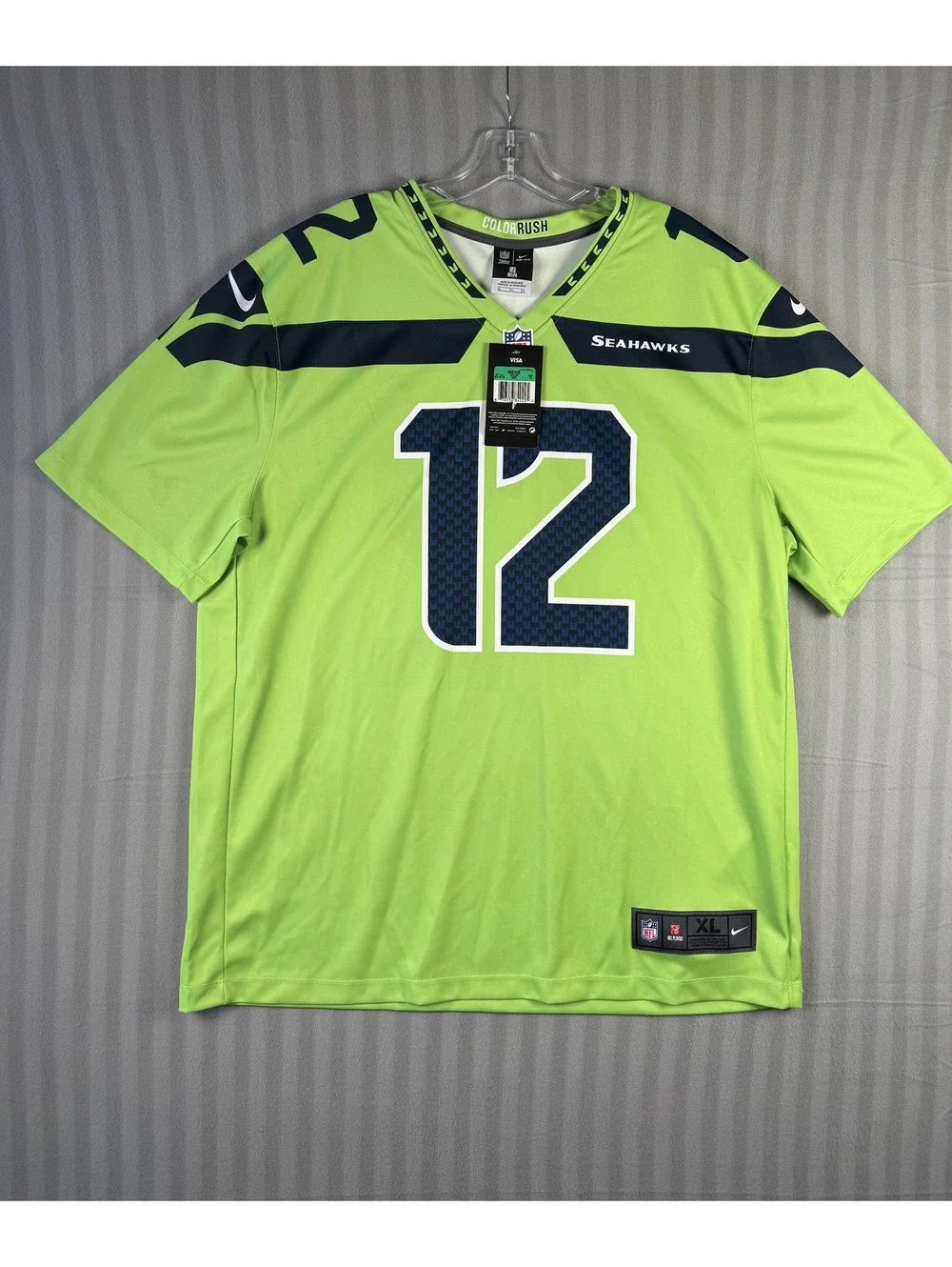 Nike NFL Seattle Seahawks Color Rush #12 Fan Jersey XL (SEE PICTURES)